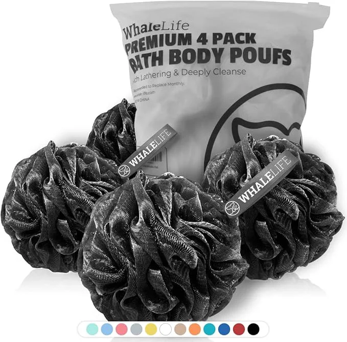 Dependable WhaleLife Loofah Bath Sponges Natural