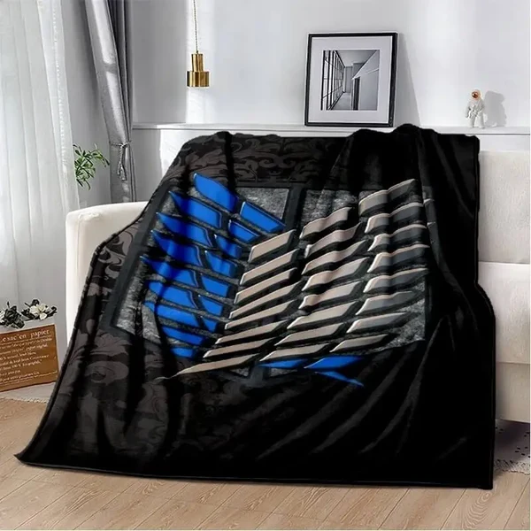 Minimalist Attack On Titan Wings Of dom Throw Blanket Next-Generation