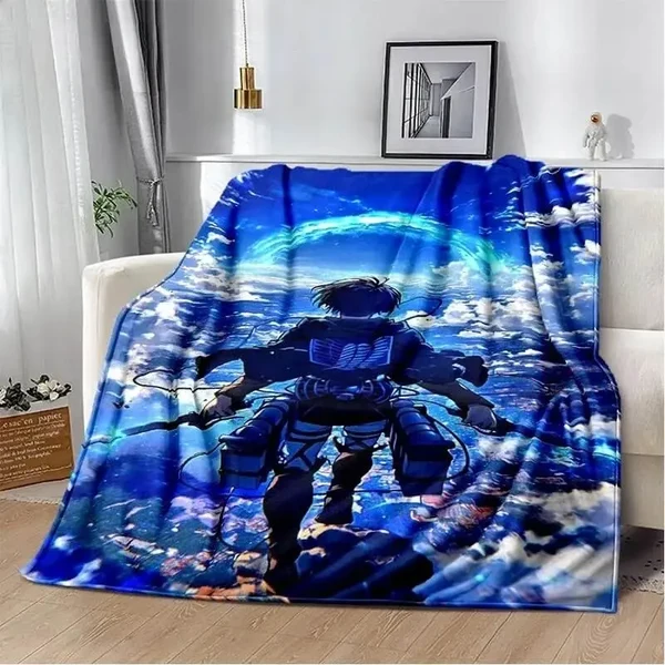 Comfortable Attack On Titan Levi Ackerman Throw Blanket Specialty