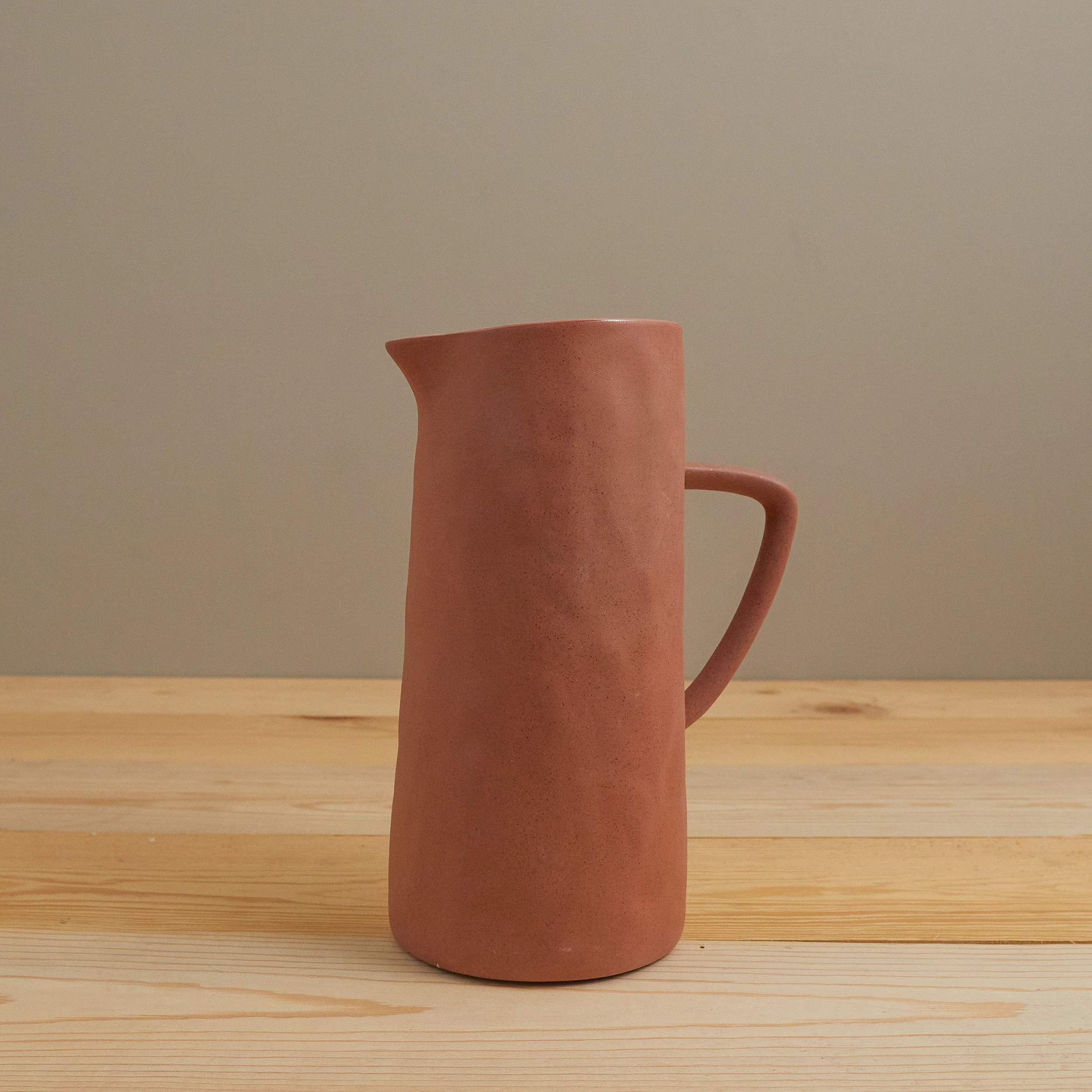 High-Performance Tam Stoneware Pitcher Terracotta Rose Classic