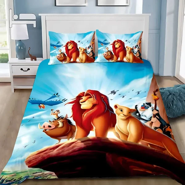 Certified Lion King 3D Quilt Cover Relaxed