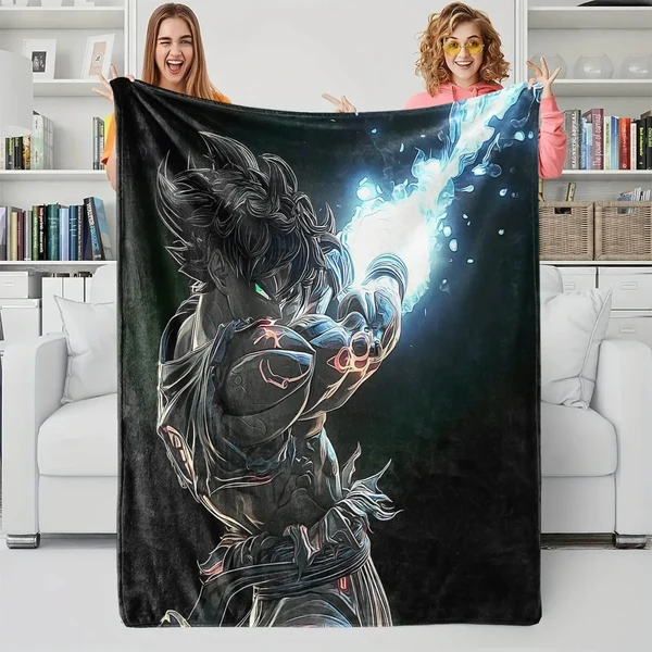 Natural Anime Dragon Ball Z 3D Goku Throw Blanket Quality