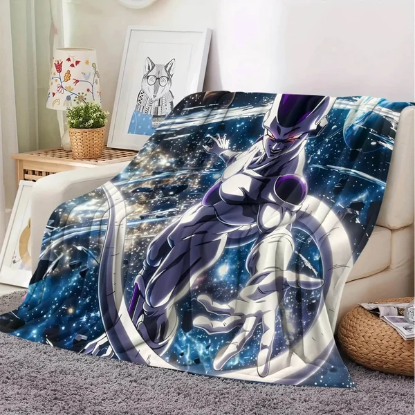 Crafted Anime Dragon Ball Z Frieza Throw Blanket Breathable