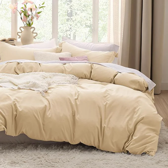 Healthy Bedsure Alabaster Gleam Twin Duvet Cover – 2 Pieces Prewashed Extra Soft Bedding Set Includes 1 Duvet Cover Twin Size 68×90 Inches with Zipper Closure amp 1 Pillow Sham Comforter Not Included Smooth