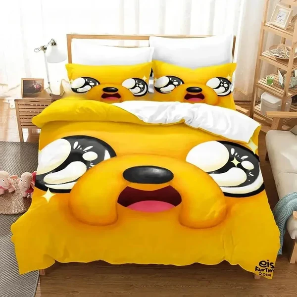 High-Quality Adventure Time Jake Quilt Cover Elegant