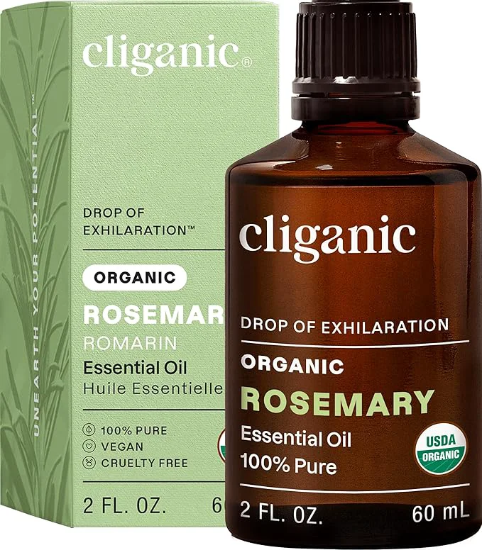 Convenient Cliganic Organic Rosemary Essential Oil 2oz Smooth