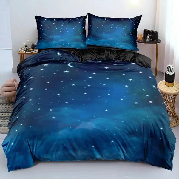 Original Design 3D Galaxy Stars Quilt Cover Professional