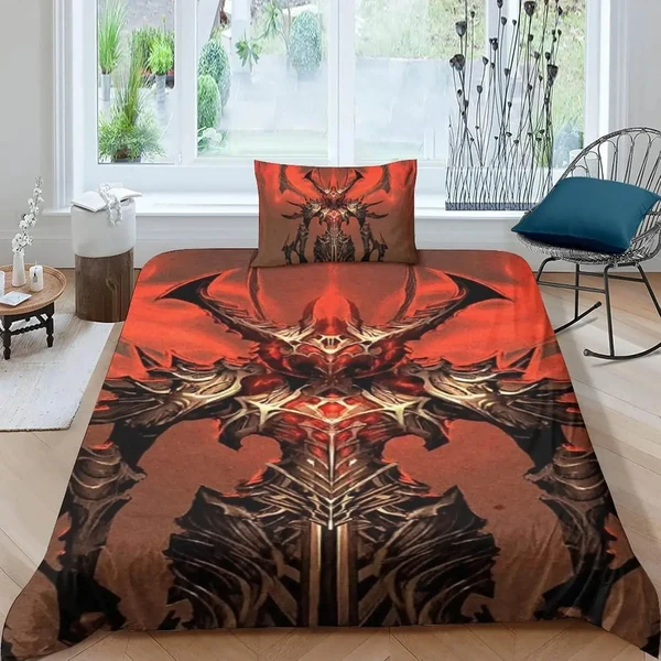 Traditional 3D Diablo Game Quilt Cover Official