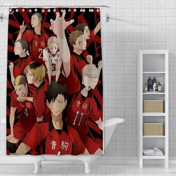 Long-Lasting Anime Haikyuu Shower Curtain Efficient