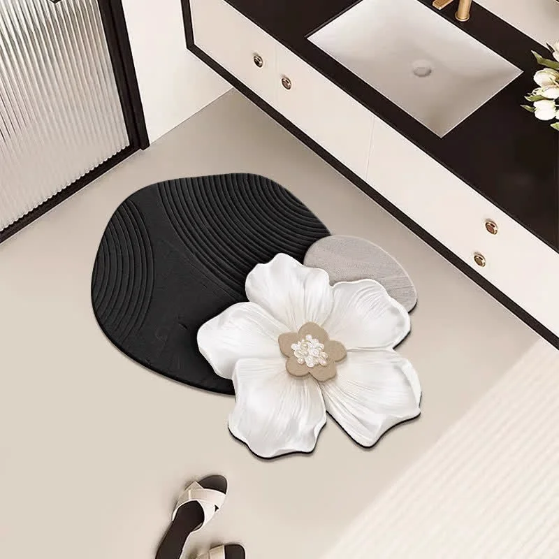 Traditional Ownkoti Floral Inspired Diatom Mud Bath Mat Certified