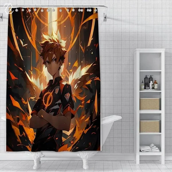 Quality Shoyo Hinata Shower Curtain Powerful