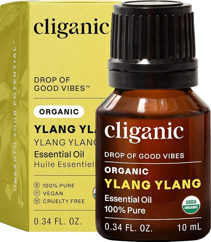 Carefully Designed Cliganic Organic Ylang Ylang Essential Oil Pure Natural Elite