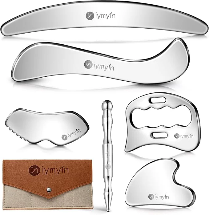 Reliable 6-in-1 Stainless Steel Muscle Fascia Scraper Tool Set Casual