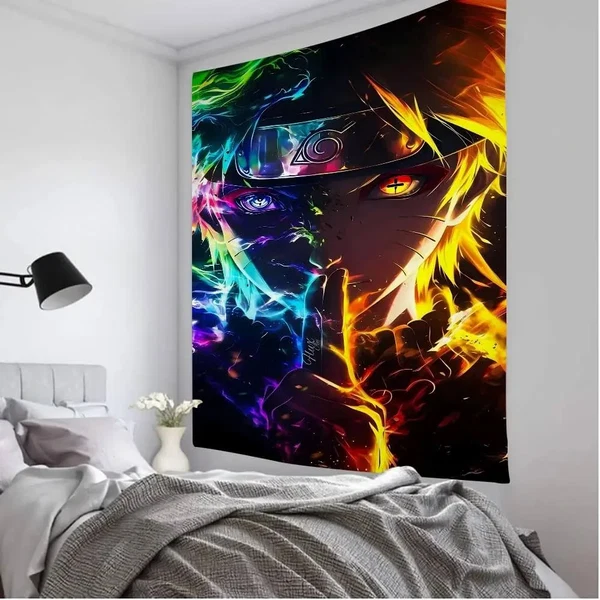 Flexible Naruto Anime Wall Tapestry Contemporary