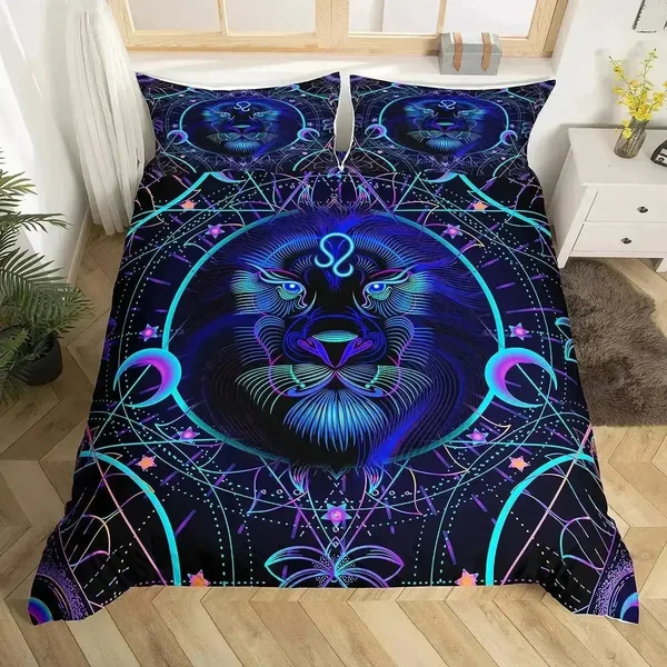 Consistent Zodiac Constellation Duvet Cover Set Stylish