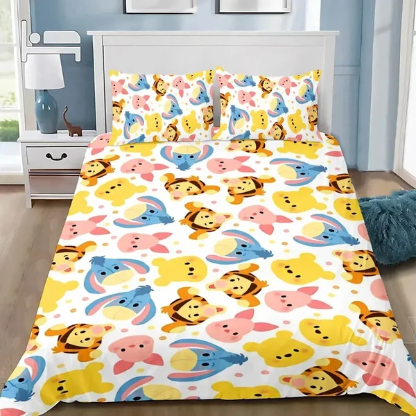 Original Winnie The Pooh Cartoon Bedding Set Convenient