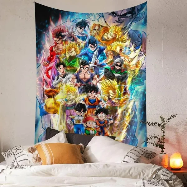 Functional Dragon Ball Z Cloth Wall Hanging Elegant