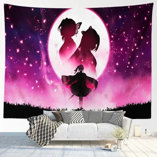 Elite Kocho Sisters amp Kanao Wall Tapestry Green