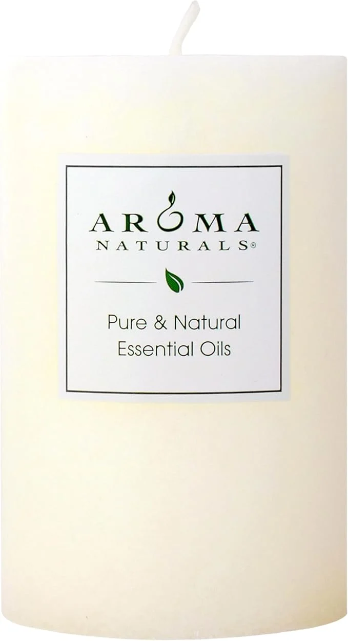 Trusted Aroma Naturals Orange Clove and Cinnamon Essential Oil Scented Pillar Candle Premium Material