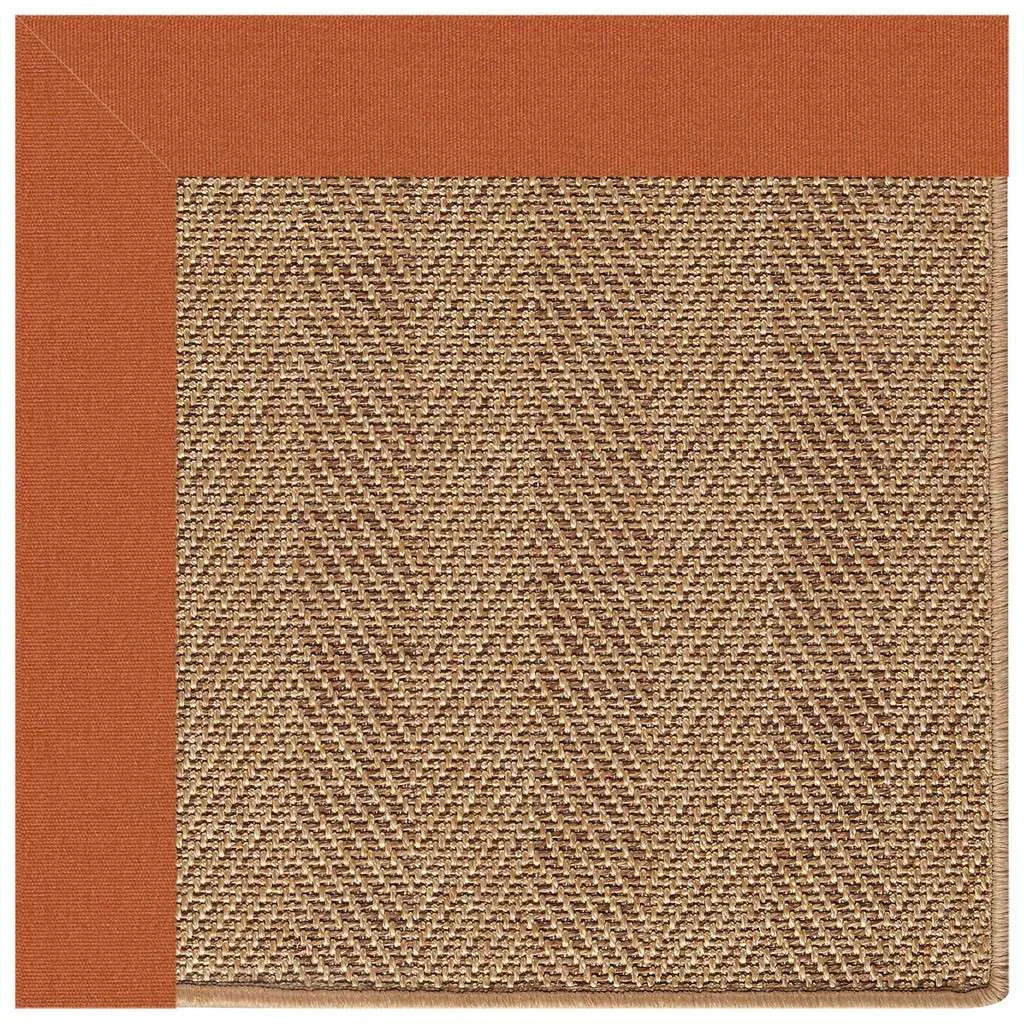 First-Class Islamorada Rug – Herringbone Canvas Rust Exceptional