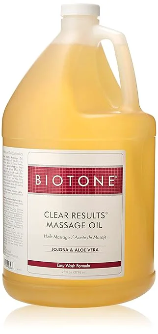 High-End Biotone Clear Results Massage Oil Reusable