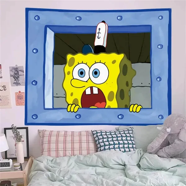 Verified Spongebob Squarepants Tapestry Durable