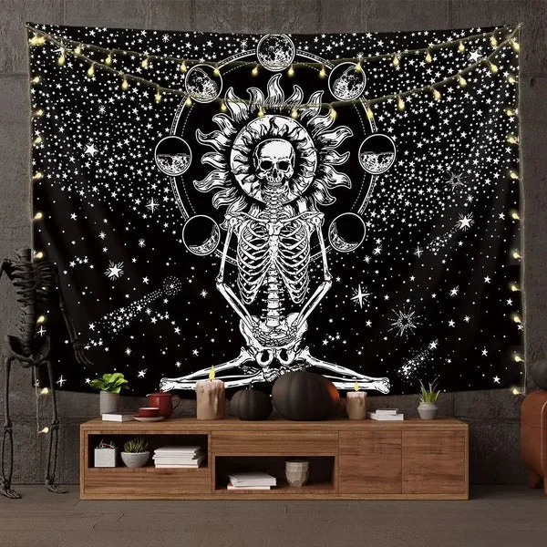 Stylish Skeleton Wall Blanket Tapestry Unique