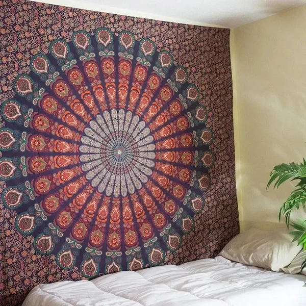Authentic Mandala Wall Hanging Tapestry Secure