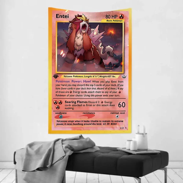 Refined Entei Wall Tapestry – Pokemon TCG Tapestry Pure