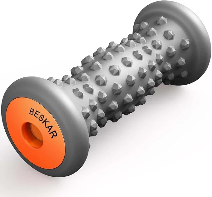 Modern BESKAR Foot Massager Roller for Plantar Fasciitis Relief Portable Feet Roller Versatile