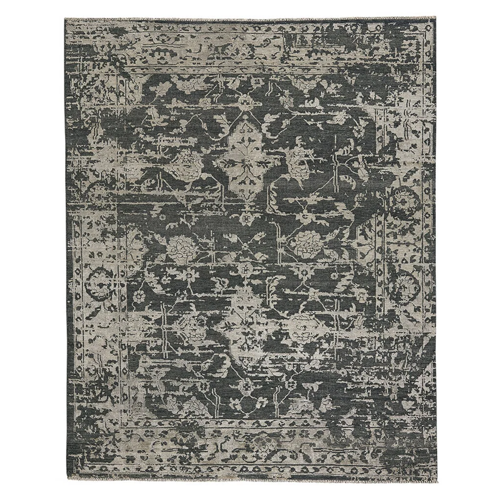 Secure Makrana Charcoal Rug Green