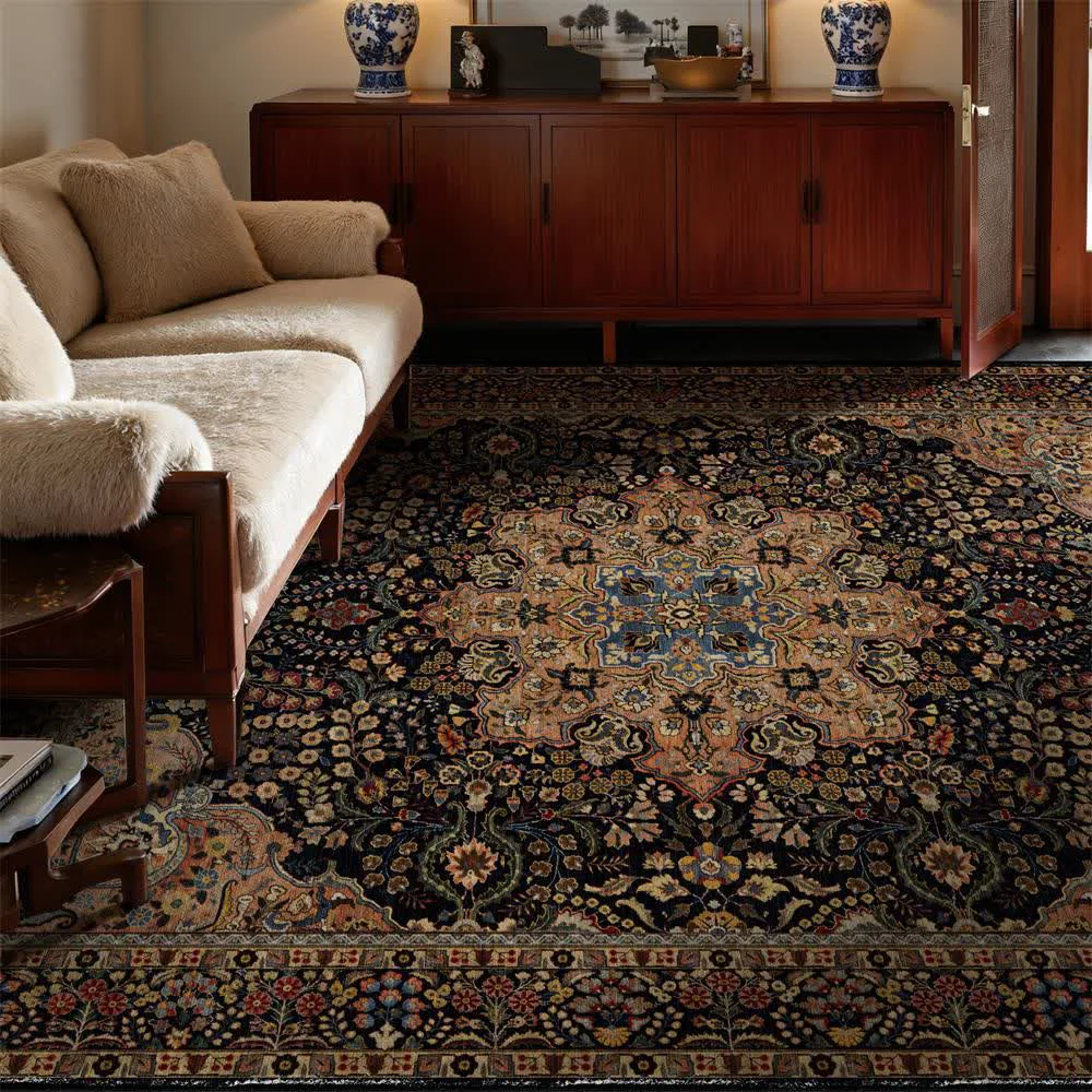 Exceptional Ownkoti Persian-inspired Bohemian Foldable Carpet Expertly Made