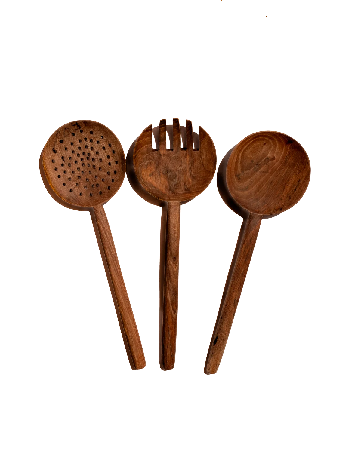 Safe Walnut Long Handle Spoon – Set of 3 Breathable