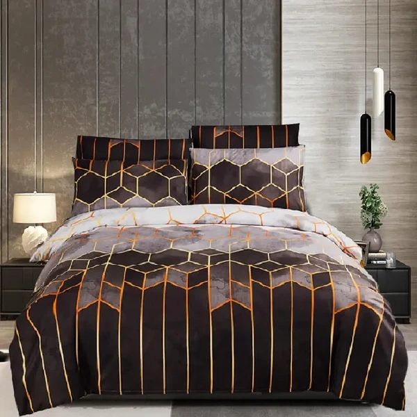 Recyclable 3D Geometric Nordic Quilt Cover Modern