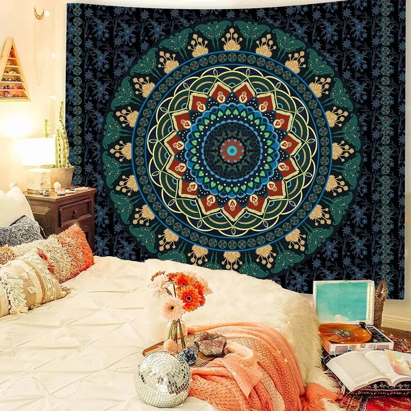 Clean Indian Mandala Wall Covering Practical