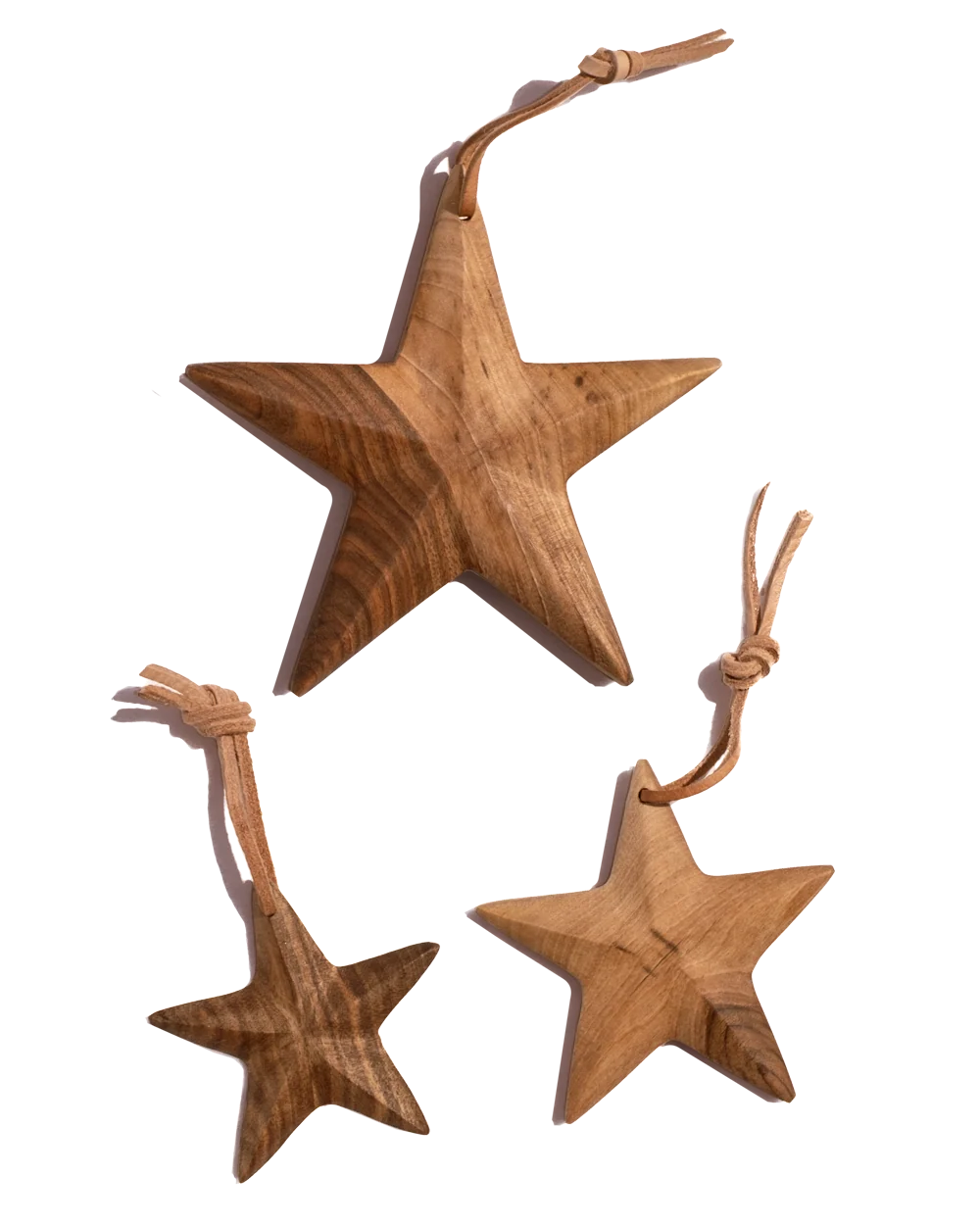 Flexible Walnut Star Ornament Long-Lasting