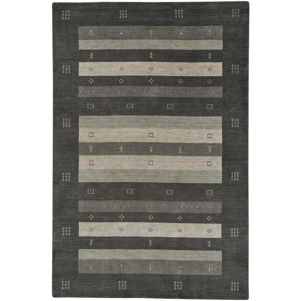 Durable Simply Gabbeh Granite Rug Exceptional