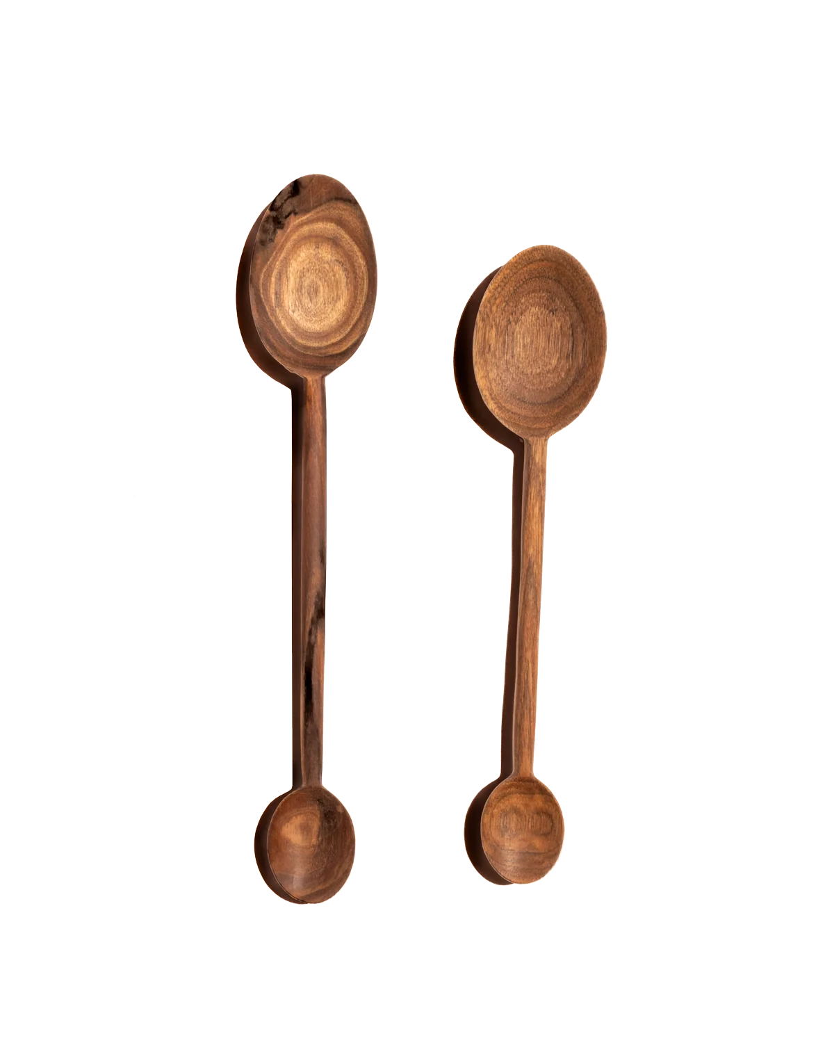 Casual Walnut Double Spoon Versatile