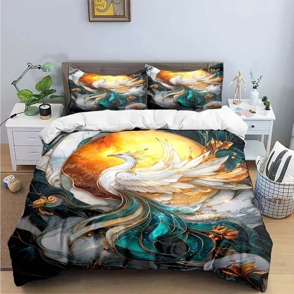 Exceptional Elegant Phoenix Quilt Cover Easy-to-Use