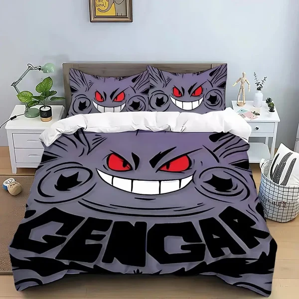 Classic Gengar Quilt Cover Set Durable