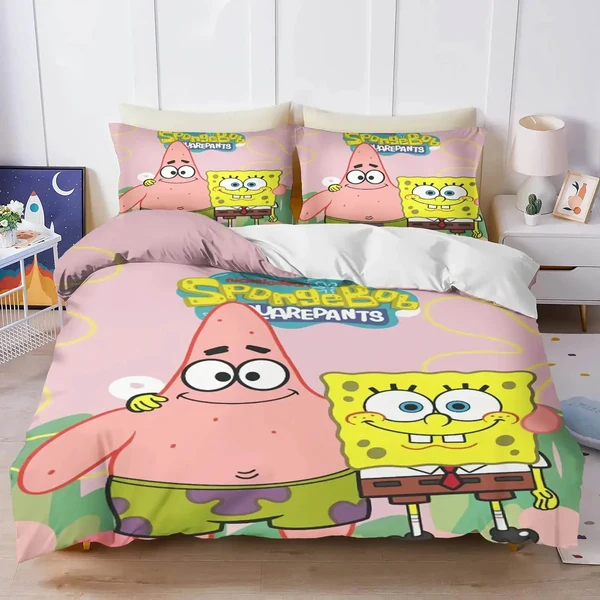 Classic Spongebob Cartoon Quilt Cover Carefully Designed
