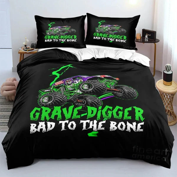 Innovative Monster Jam Truck Duvet Cover Practical