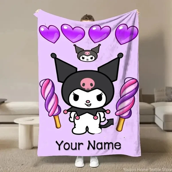 High-Grade Custom Name Sanrio Kuromi Blanket Next-Generation