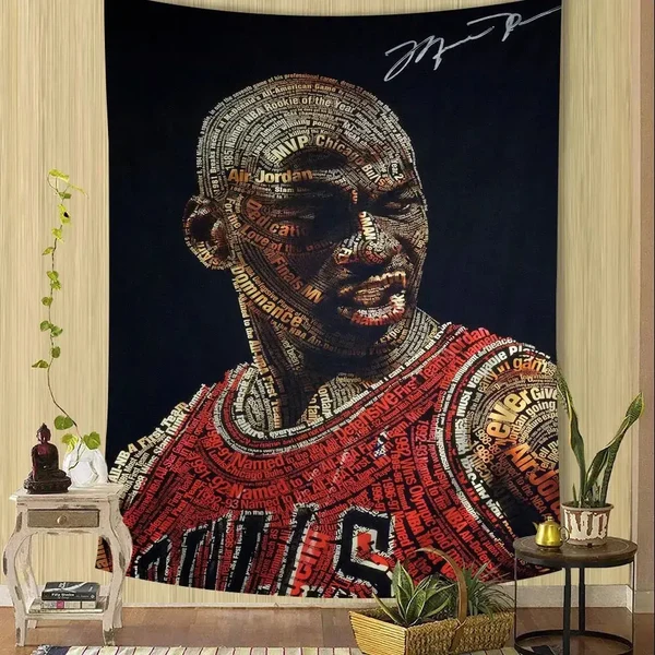 Modern Michael Jordan Basketball Tapestry Official