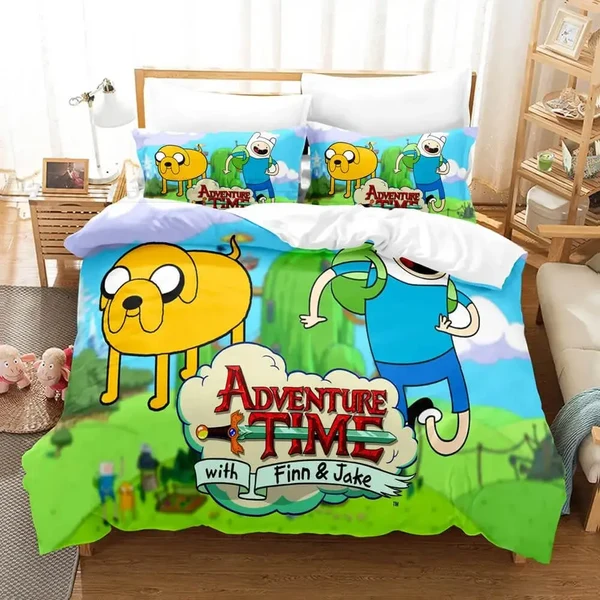 Reusable Adventure Time Finn amp Jake Bedding Set Reliable