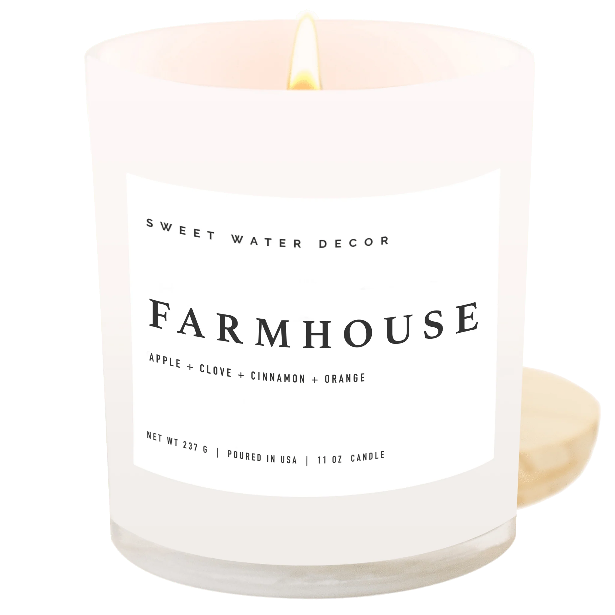 Durable Farmhouse Soy Candle – White Jar – 11 oz Selected