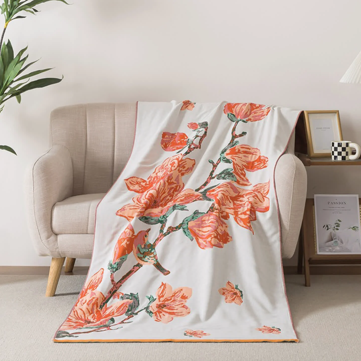 Professional Ownkoti Luxury Floral amp Bird Cotton Gauze Bath Towel Efficient