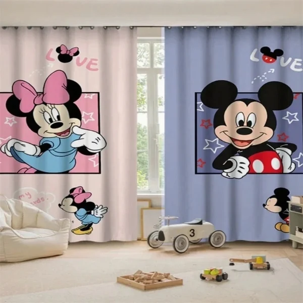 Crafted Mickey Mouse Curtains Relaxed
