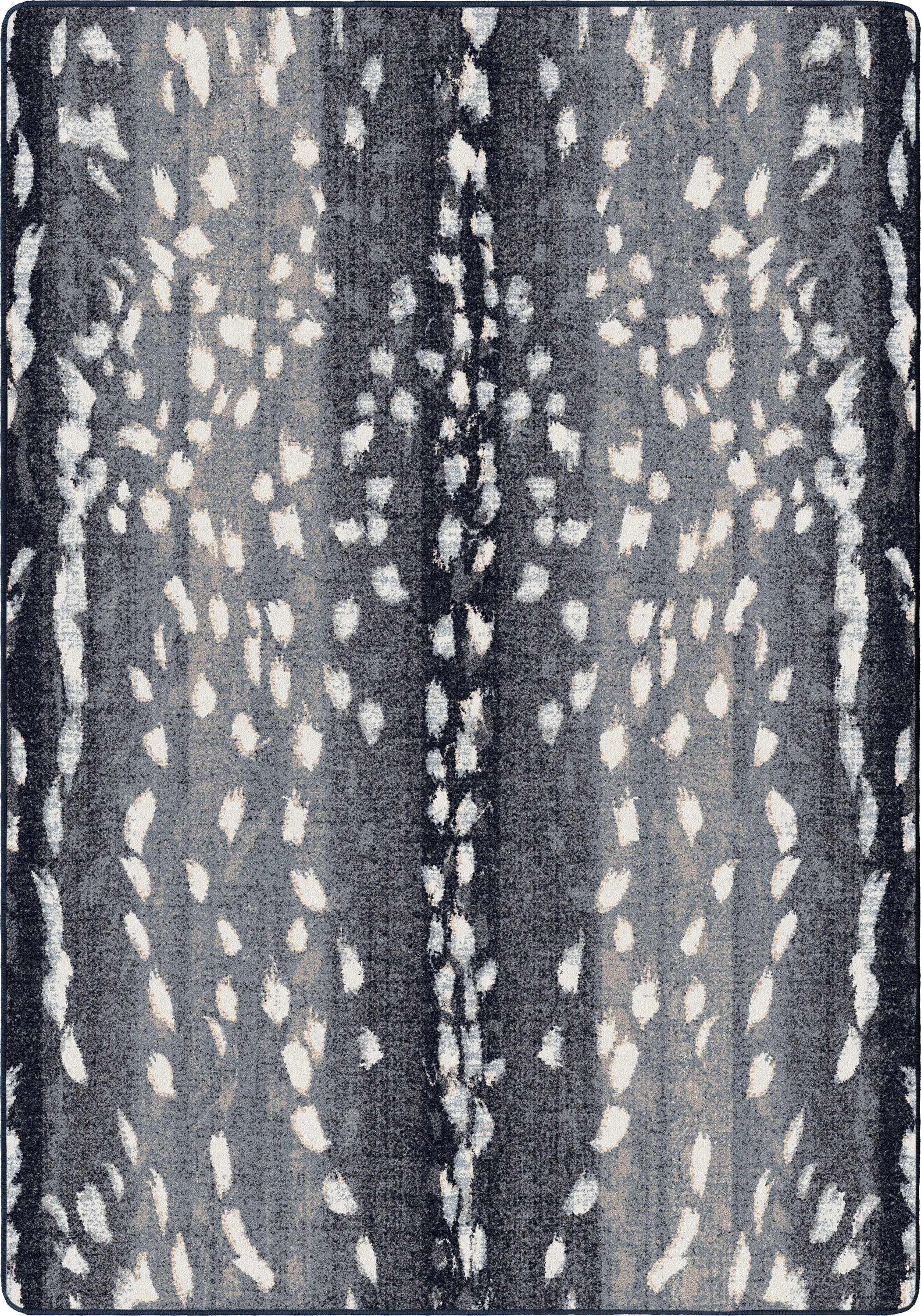 Superior Mafaldi Axis Hide Rug – Blue Solid