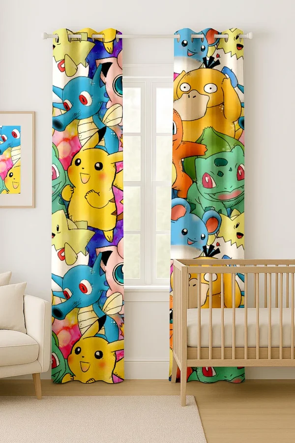 Original Pokémon Kids Curtains – Adorable Window Panels for Boys amp Girls Premium Material